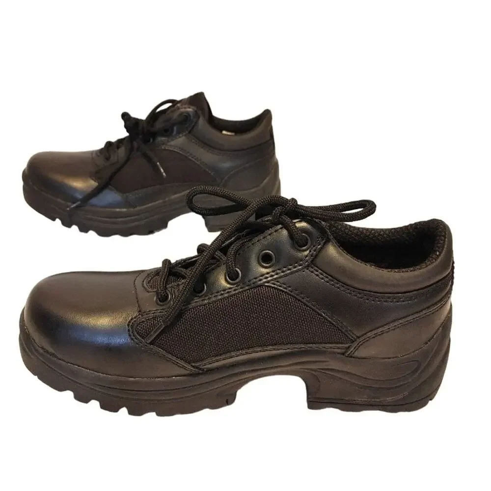 Galls Duty Boot Athletic Oxford Low Top Shoes Leather Black Mens Size US 7M NWT